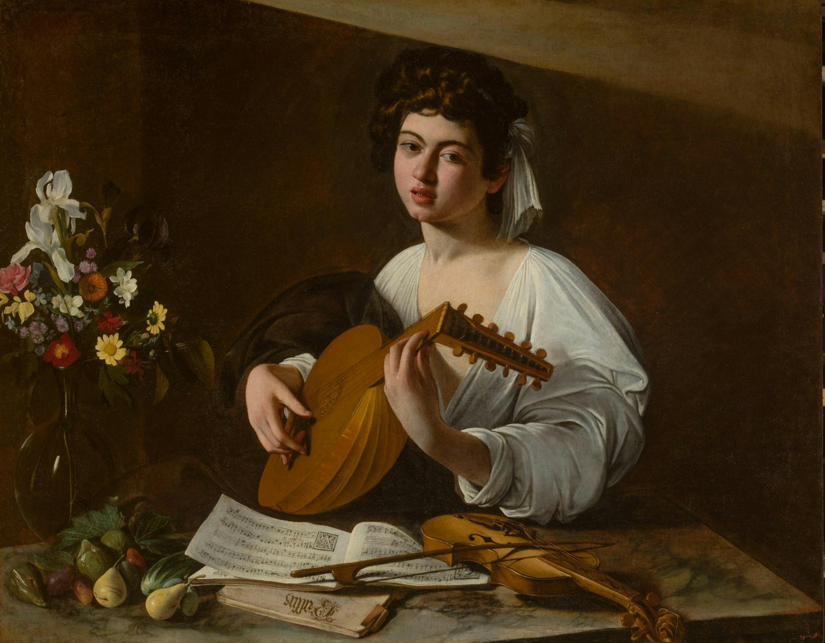 Caravaggio Luthist Saint Pétersbourg Hermitage Museum